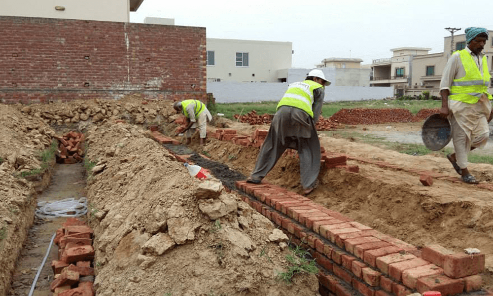 Structural renovation and brickwork by Mughal Sons team, Rawalpindi